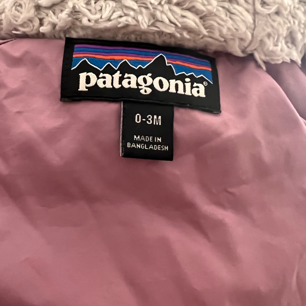 Patagonia Infant Down Puffball Snowsuit in Plum - Picture 2 of 3